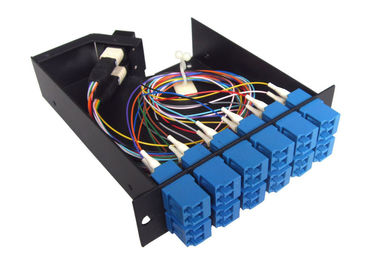 China High Density 12 SC Connector MPO Cassette Patch Panel For Cable Wiring System supplier